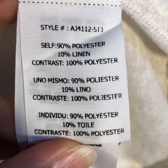 A’REVE | Women’s Cream Linen Blend Button Tie Back Long Lace Cardigan size S - Picture 9 of 15